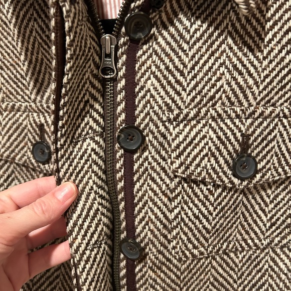 Body by Victoria herringbone wool bomber. - Picture 10 of 10